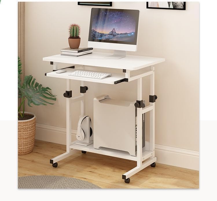 [Firmiarii]【パソコンデスク】モダンデザインの可動式【ベッドサイドテーブル】省で学習環境