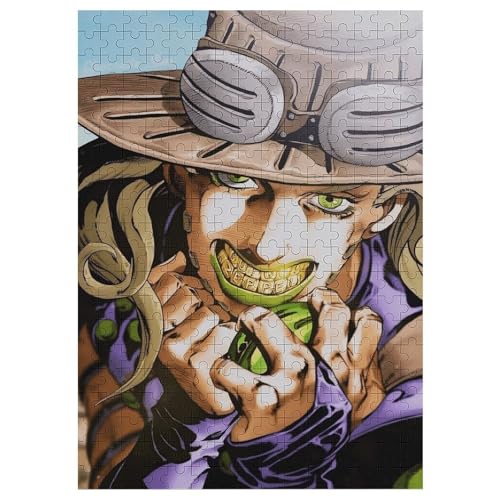 スティール・ボール・ラン ジョジョの奇妙な冒険 木製ジグソーパズル 1000ピース 上級者向け 50×75cm 高精細プリント 壁飾り用 ギフト用 収納しやすいの商品画像（Amazon）