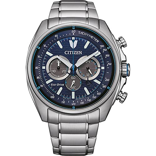 Citizen Reloj Cronógrafo para Hombres de Energía Solar con Correa en Acero Inoxidable CA4560-81L