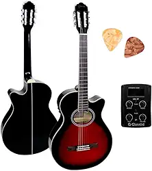 Violao Eletrico Nylon Gnf-1D Ceq Bk Pt