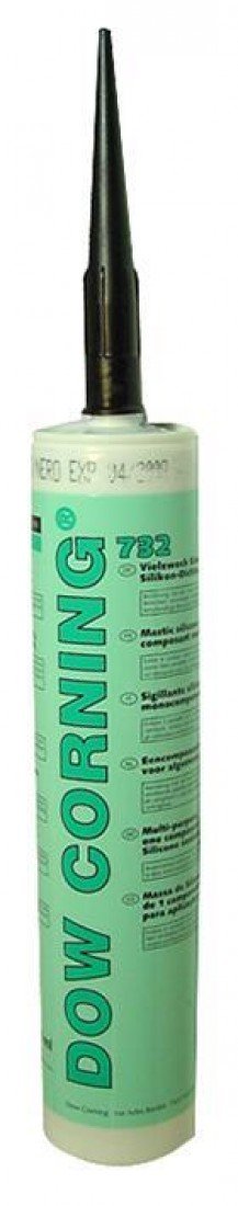 RTV SILICONE, 732, BLACK, 310ML 732 BLACK 310ML By DOW CORNING