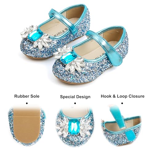 Image of Felix & Flora Girls Toddler Little Ballet Shoes - Flower Girls Mary Jane Flats Dress Shoes Party Wedding