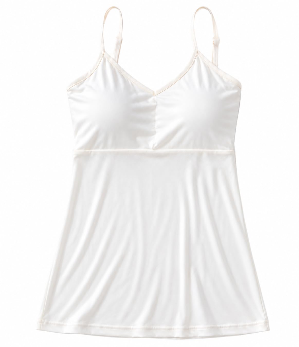 Women Camisole Slip | Soft Stretch Cotton Blend Cami Top for Women | Sleeveless Adjustable Strap Innerwear Long Tank Top-image-17