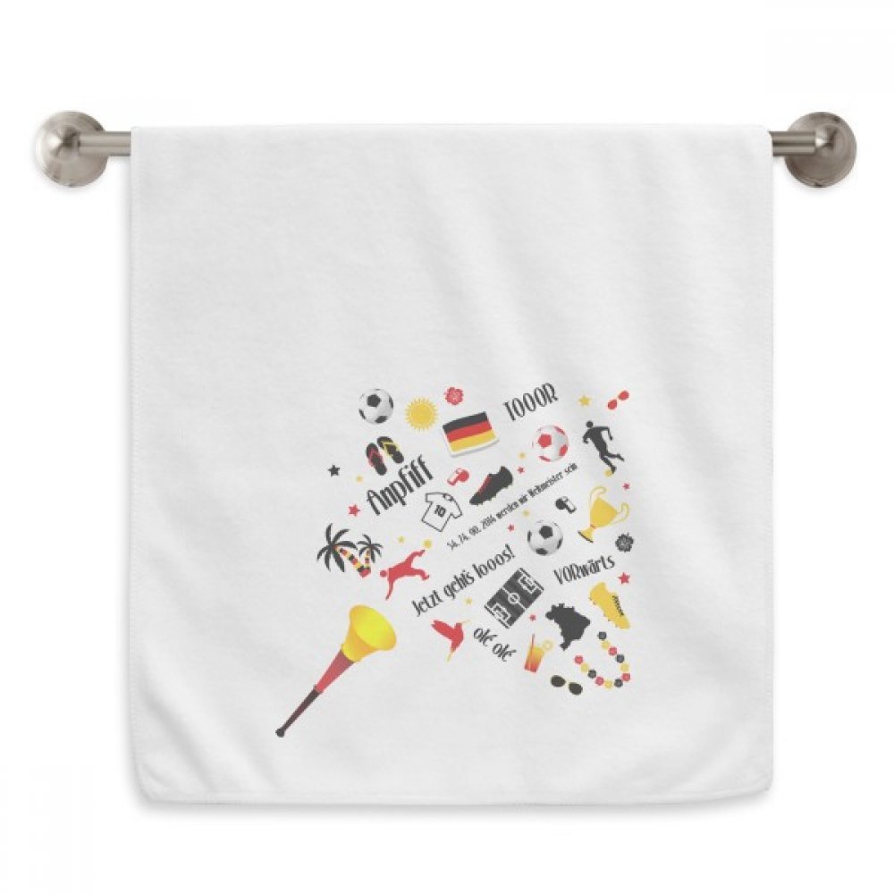 Serviette moelleuse de qualité supérieure Allemagne football