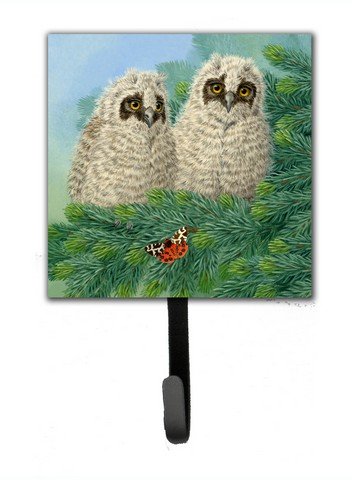 Owlets & Butterfly by Sarah Adams Leash or Key Holder
