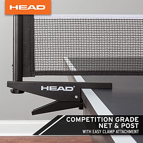 Image of HEAD Summit USA Indoor Table Tennis Table, Competition Grade Net, 10 Minute Easy Set Up - Ping Pong Table with Playback Mode