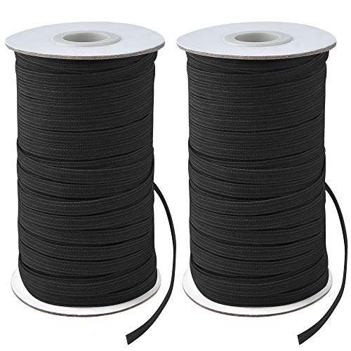 Coopay Black Elastic Band Spool - 1.5 Inch Width X 11 Yards Length, Polyester Sewing Elastic For Waistbands & Crafts - View #7