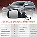 MOFOAP Driver Side Mirror Compatible with 2011-2021 Jeep Grand Cherokee,2022 Jeep Grand Cherokee WK Mirrors with Heated,Power Folding,Blind Spot Detection,Turn Signal Light,13Pins,Chrome