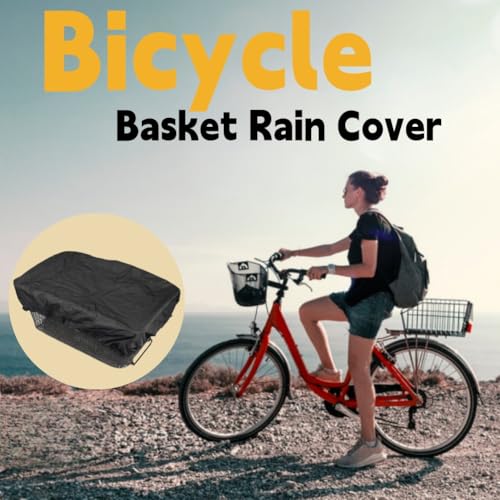 Regenschutz Fahrradkorb,Abdeckung Fahrradkorb,Wasserdichte Fahrradkorbs Abdeckung,Regenabdeckung für Korb Hinten,Fahrradkorbs Regenschutz