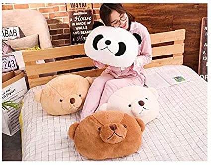 Image of Fun4you Panda Pillow Soft Toys for Kids Cute Plush Cushion Toy, Stuffed Animal Pillow, Baby Cuddly Toy, Washable & Huggable Birthday Gift for Boys & Girls, Home Decor Plush (Cream, 35 cm)