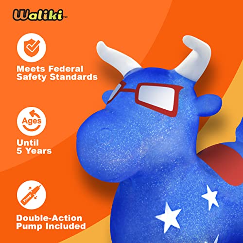 Waliki Bouncy Horse Hopper | Benny The Jumping Bull Inflatable Hopping Pony For Toddlers #TOP2