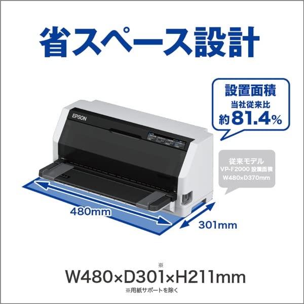 Amazon | エプソン EPSON ドットインパクトプリンター VP-F2100N 106桁 