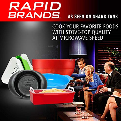 Rapid Brands Deluxe 11-Piece Microwave Cookware Set | Microwave Dishes for Cooking | Microwaveable Set of Dishwasher Safe Dishes | BPA Free Microwave Bowls