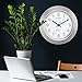 La Crosse Technology WT-3144S 14 Inch Atomic Analog Silver Wall Clock