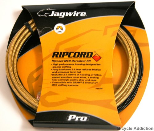 Jagwire Ripcord Derailleur Kit, Gold Medal