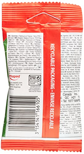 Maped M116610 Radiergummi Greenlogic, 2er Set, weiß