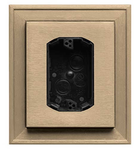 Builders Edge 130110010045 Electrical Mounting Block 045, Sandstone Maple