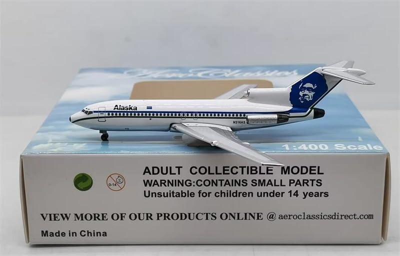 for AeroClassics for Alaska Airlines for Boeing B727-100 N316AS 1:400 Aircraft Pre-Built Model