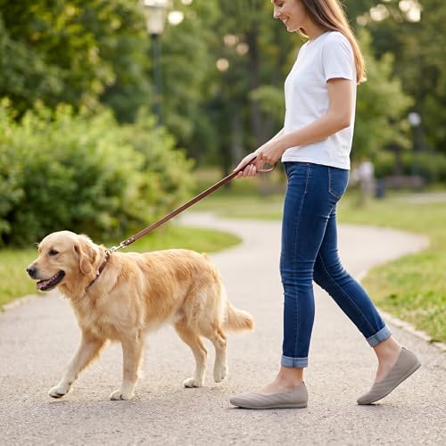 Image of Buyrew Women's Ballet Flats Pointed Toe Dress Shoes Mesh Slip On Loafers with Arch Support for Office and Casual