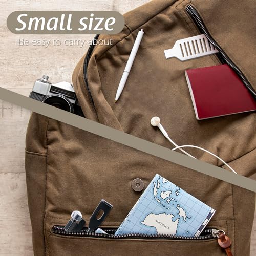 MEGAVOW 2 Pack Tragbares Türschloss, Edelstahl Reiseschloss Sicherheitsschloss Türsicherung mit Aufbewahrungstasche für Frauen Reisen Hotel Schule Zuhause Wohnung Hochschule