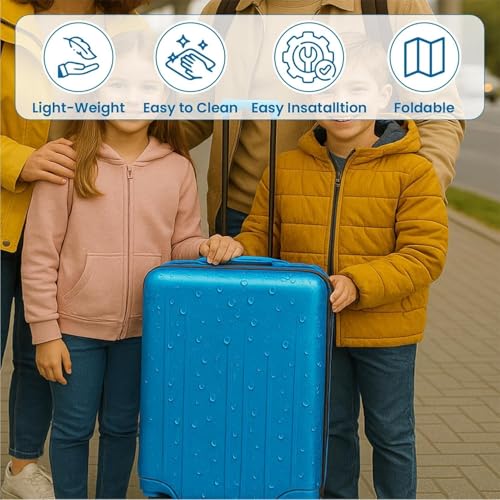 Image of Combo of 3 Trolley Bag Cover /Suitcase Bag Cover /Waterproof Dustproof Luggage Cover /Zippered Clear PVC Suitcase Covers Protectors (28 inch, 24 inch, 20inch)