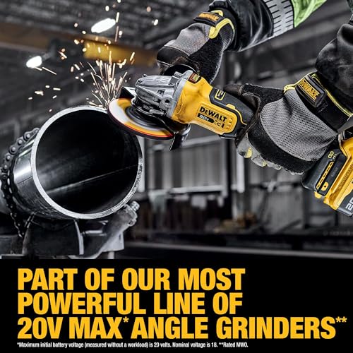 DEWALT 20V MAX XR Brushless Cordless 4-1/2 in. - 5 in. Angle Grinder Kit with XR POWERPACK (DCG410WW1) - image 7