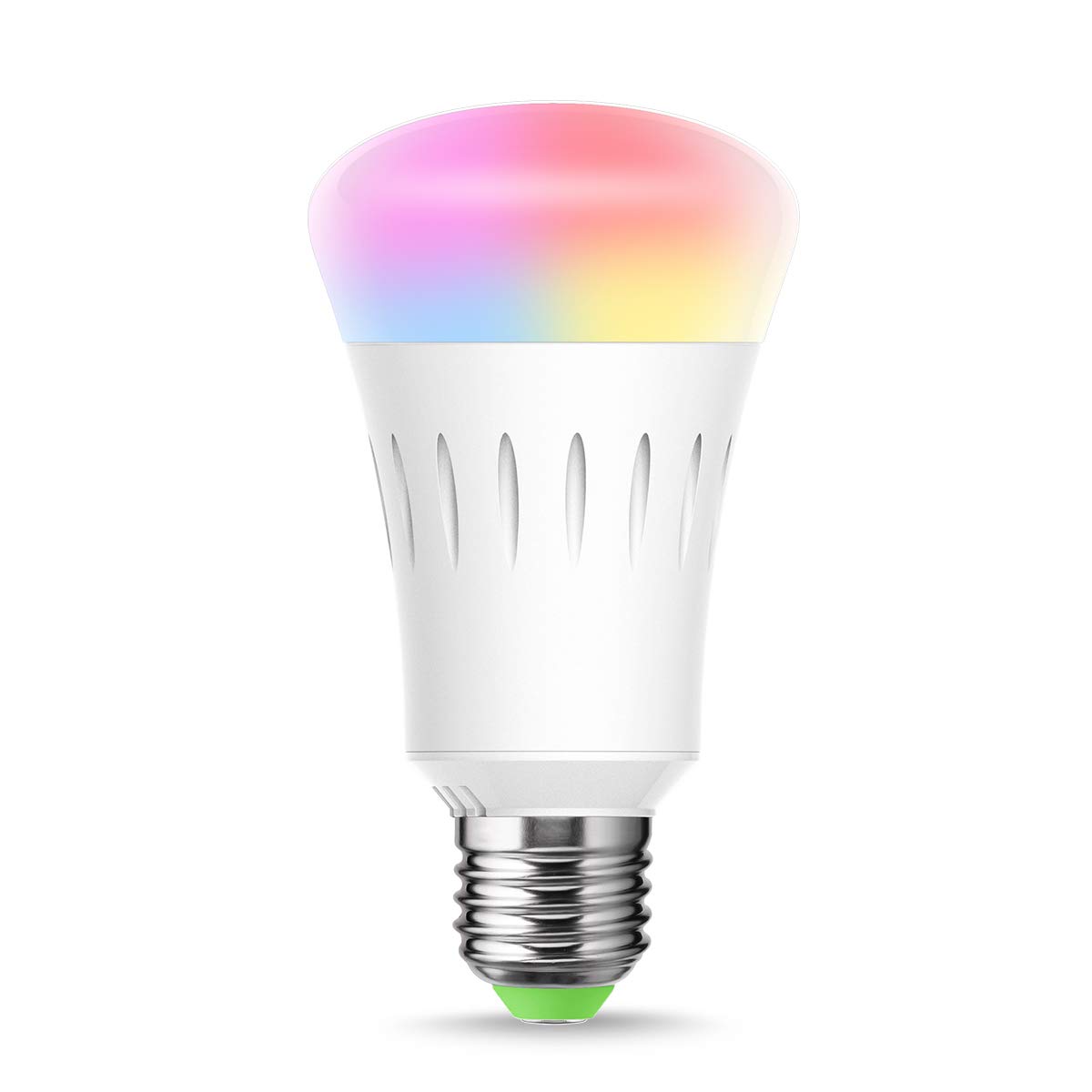 LOHAS Wi-Fi Smart Light Bulb, 9W(60W Equivalent), E27 Base Bulb, Non-Dimmable Multicolor, 810 Lumen, Controlled by Smart phone, Compatible with Alexa and Google Assistant