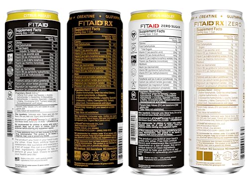 Image of FITAID Post-Workout Recovery Drink Variety Sampler Pack, No Artificial Flavors or Sweeteners, 100% Clean, Vegan, Gluten-Free, Keto-Friendly, Paleo Friendly, 4 Flavors (Pack of 12)