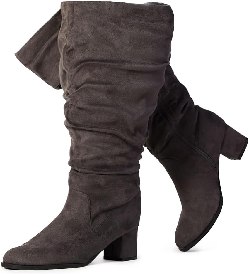 RF ROOM OF FASHION Women's WIDE CALF Slouchy Knee High Boots