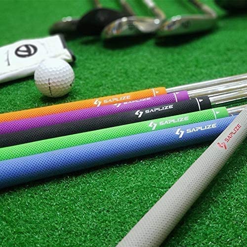 Saplize Golf Grips 13 Pack Standard Size Including Free 15 Tapes, Rubber Golf Club Grips, Orange #TOP1