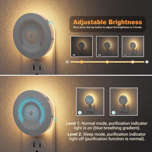 Image of Jandcase Air Purifier,Air Ionizers Negative Ion Technology with Night Light