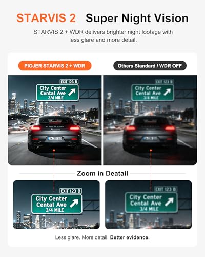 Image of 3 Channel 4K Dash Cam with STARVIS 2 Sensor, Free 128GB Card and WiFi 6 up to 20MB /s, Dash Camera for Cars with Front Rear Inside, 4K 2K 1080P, IR Night Vision, GPS, 24H Parking Mode, G-Sensor