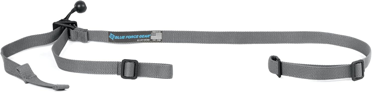 Blue Force Gear GMT Sling – Adjustable Nylon Strap with Secure Double-Locking Buckle – Made in USA – Wolf Grey – 34–64 Inch Length