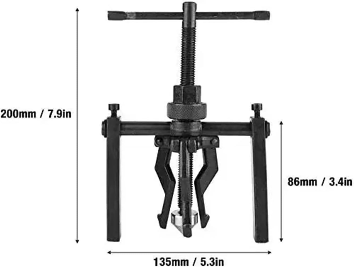 Bearing Puller Tool 3 Jaw Compatible with Pilot Bearing Removal Tool Kit Blind Bearing Extractor Small Tool Set Compatible with CR-V Steel