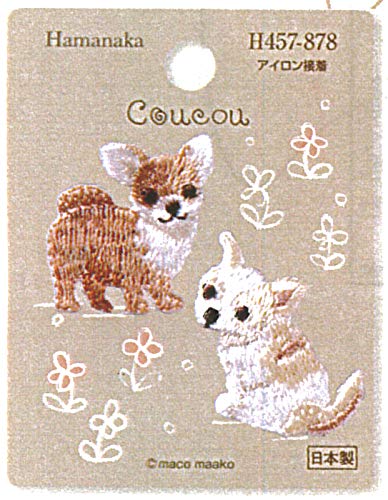 Amazon | プペ刺繍ワッペン（二匹のチワワ）2匹×3セット【手作り 