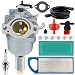 Carbhub 594593 Carburetor for Briggs & Stratton 594593 591731 796109 796078 590400 31H777 Carb 14.5-21HP with 797008 677014 697634 697153 Air filter 491055S 72347GS Spark plug - 594593 Carburetor