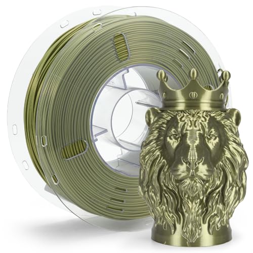 Image of VOXELAB Silk+ PLA Filament 1.75mm, Shiny Chrome-Like Finish with Enhanced Layer Adhesion, 1kg (2.2lbs) for Most FDM 3D Printers, Smooth & Flawless Printing(Bronze)