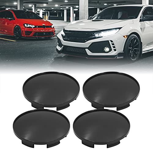 Clips de voiture de roue 68 mm noir cache moyeu central de pneu - 2