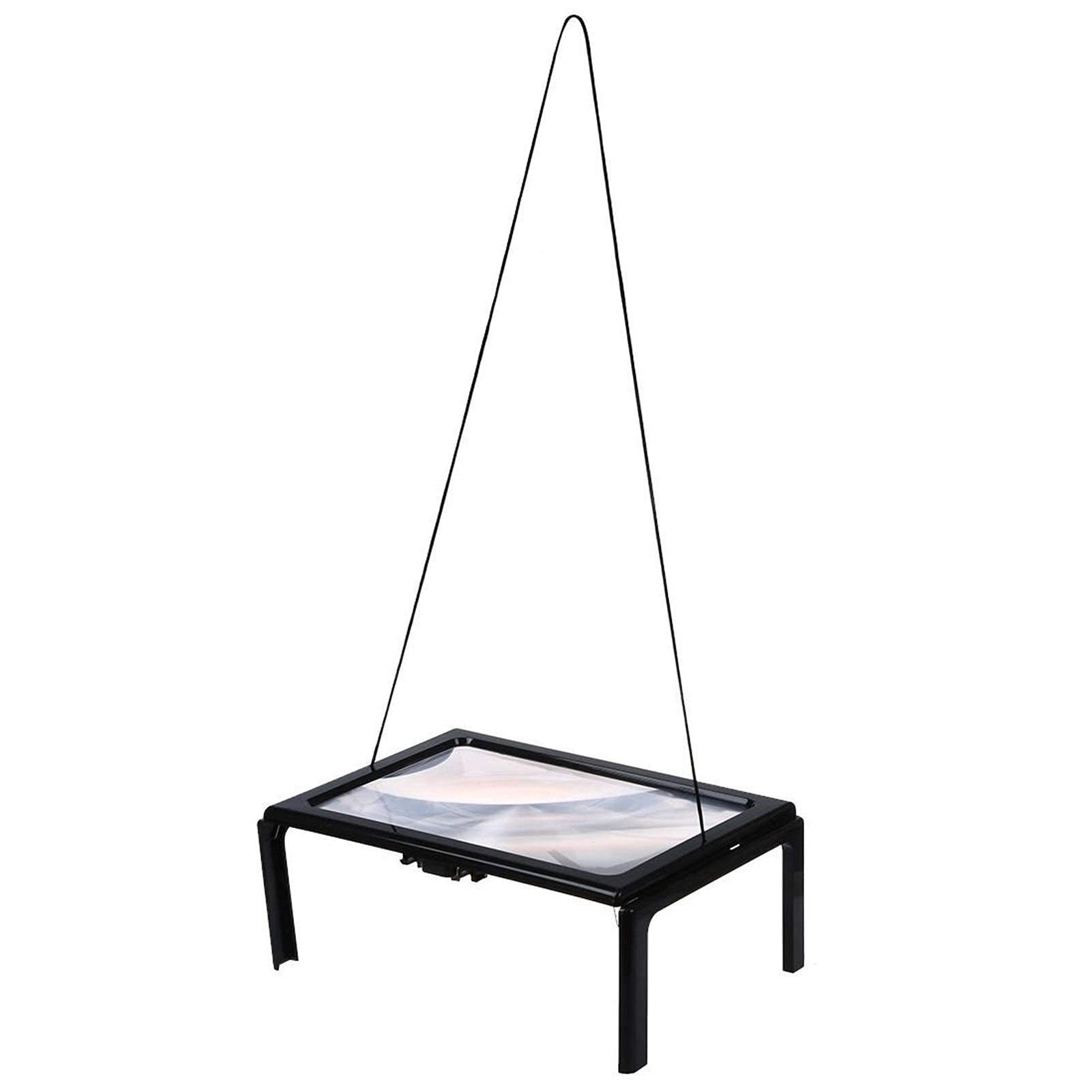 Lente d'Ingrandimento Ultrasottile A4 a Pagina Intera in PVC Grande 3X Pieghevole con Mani libere per la Lettura con 4 luci a LED Keep it in Mind
