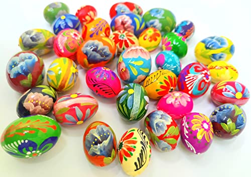 Wooden World - Set di 20 Mini Uova di Pasqua in