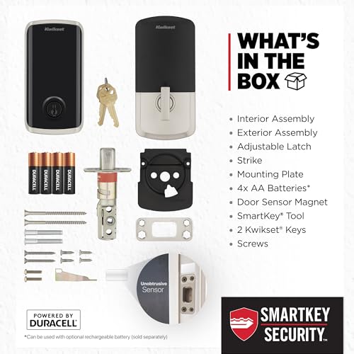 Image of Kwikset Halo Select Smart Lock Keyless Entry Door Lock Wi-Fi and Matter Enabled Deadbolt No Hub Needed, Geofence Auto-Unlock, Grade AAA Certified, Easy Install, Satin Nickel Lifetime Finish Warranty