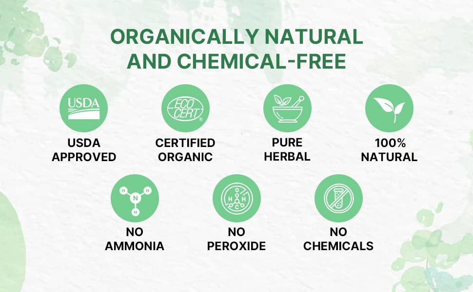 Miniatura 3 de Tinte orgánico puro para el cabello, tinte natural para el cabello para hombres y mujeres con cobertura 100% de canas (rubio dorado)