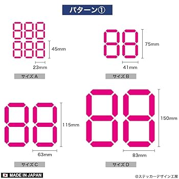 TENDERLOIN ステッカー（シール）11枚 銀色カッティングシール ナンバーステッカー【数字シール