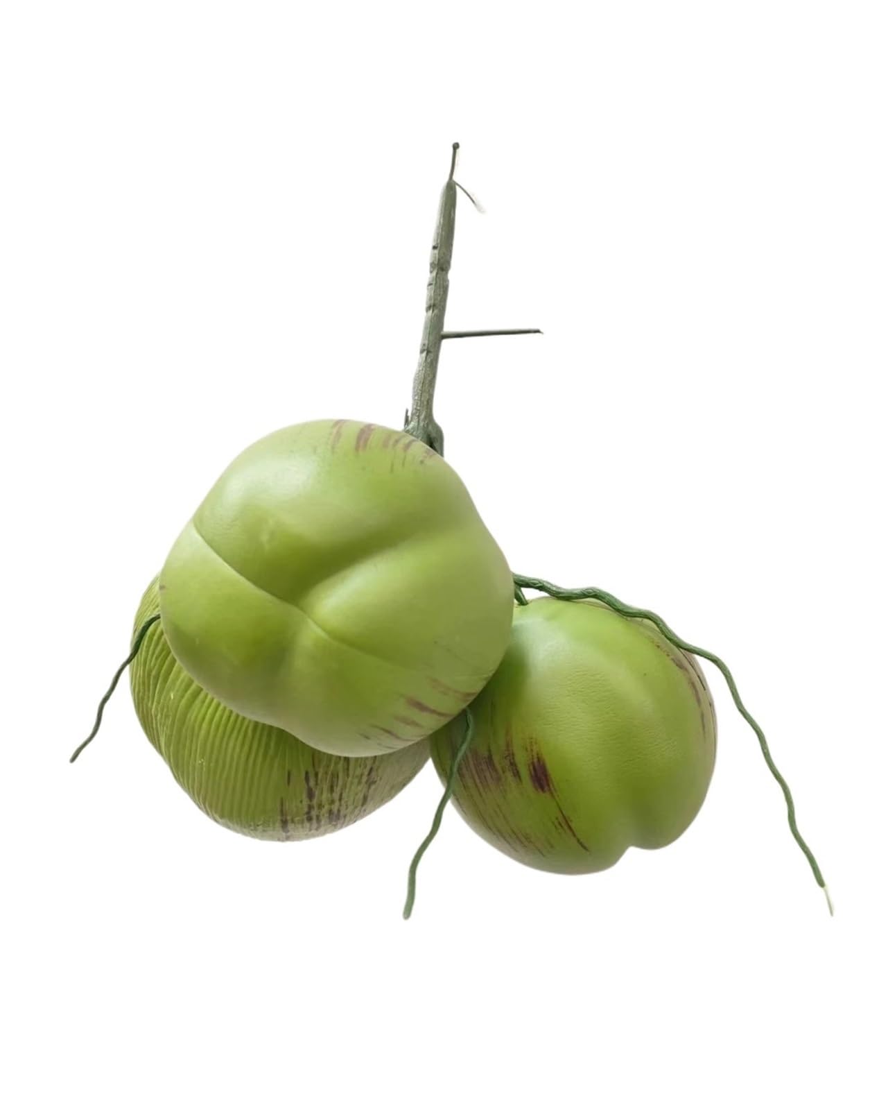 Wuyxto One Color Simulated Coconut Tree Fruit Model Fake Props Tropical Decoration Artificial Of Palm For Party(A String Of 3 Fruits)