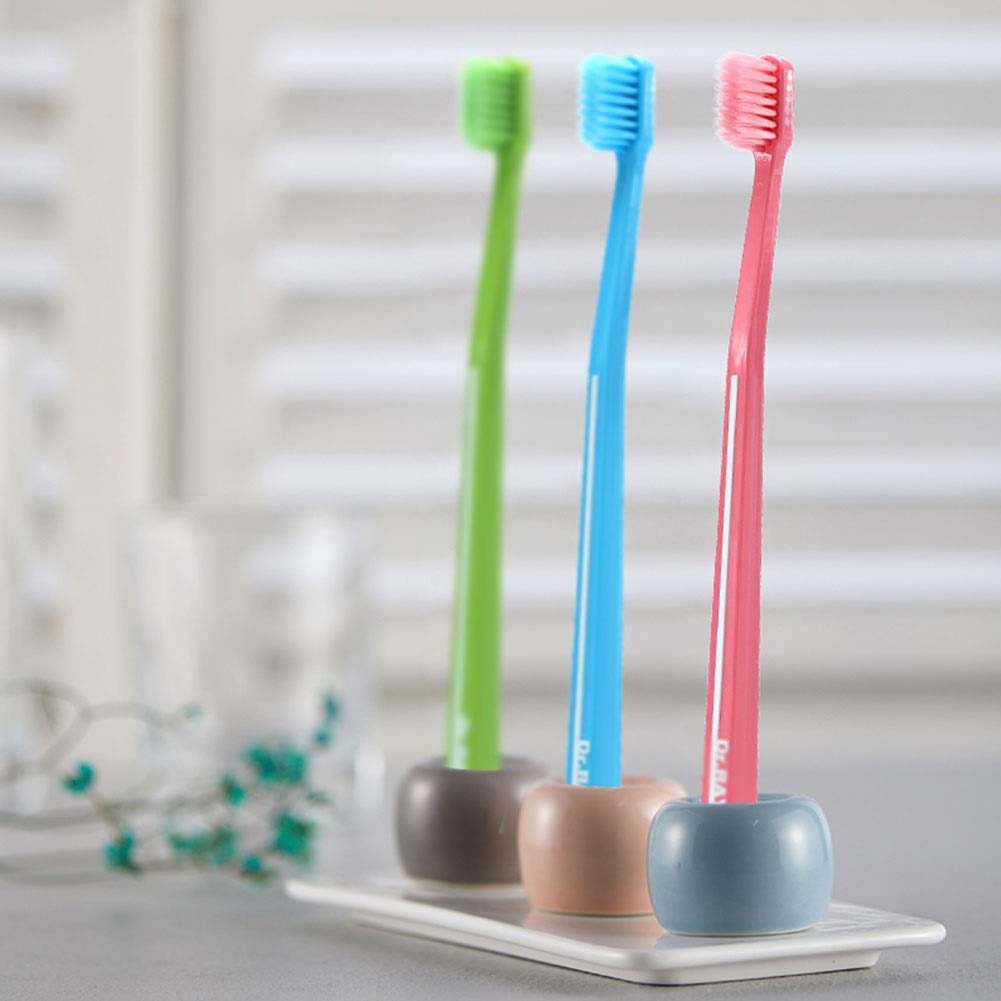 Cura Orale Spazzolino a Testina Piccola, spazzolini Ultra Morbidi per Adulti/Gravidanza/Giovani, spazzolino Manuale per Proteggere Le Gengive sensibili Regalo