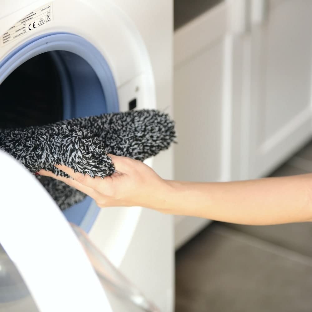 Profolio Zerbino per interni, lavabile e antiscivolo, per interni, tappetino piatto da 1 cm, zerbino per ingresso, porta di casa e corridoio, 220 x 110 cm, dimensioni a scelta