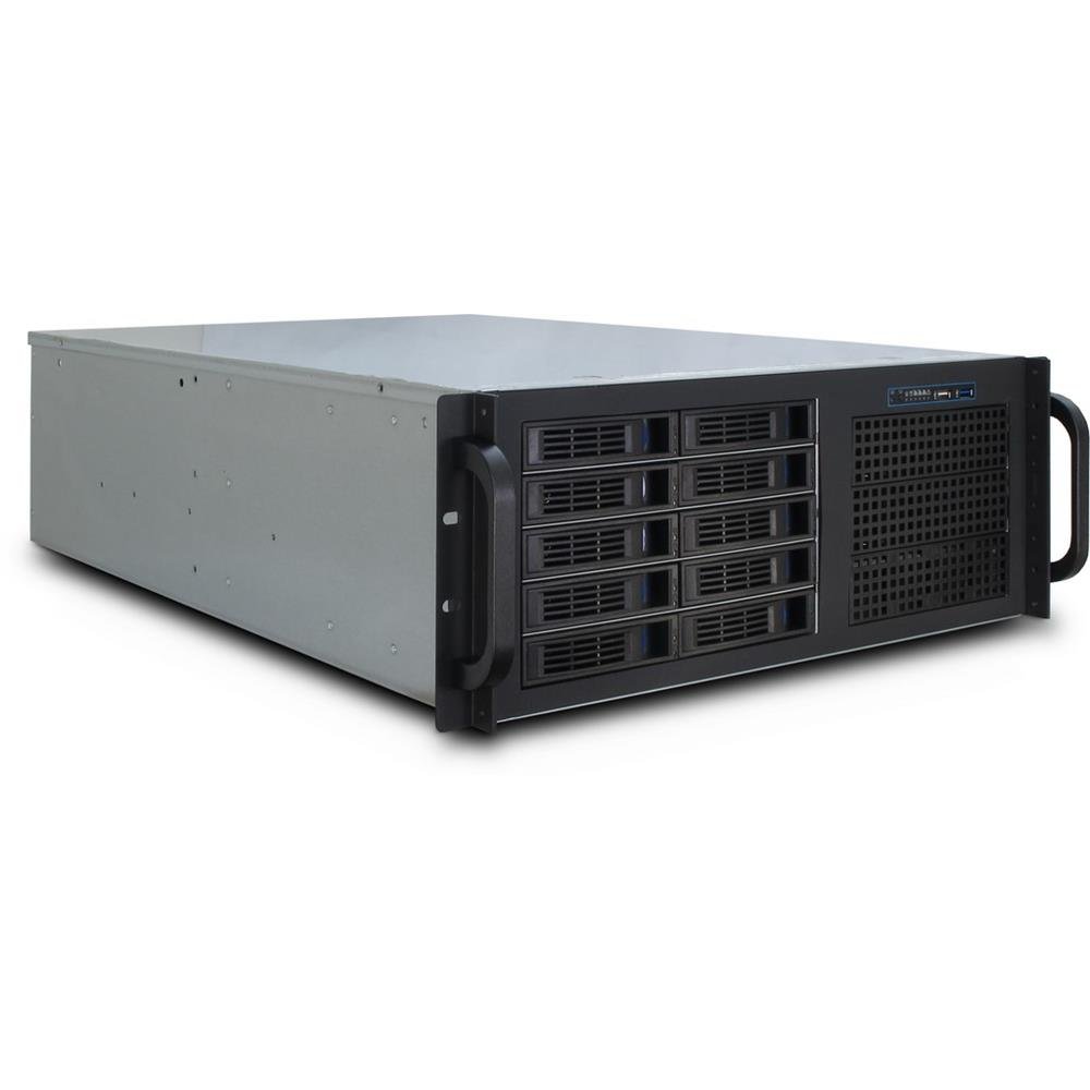 InteR-Tech Ipc 4U-4410 Supporto Nero (inteR-Tech Ipc 4U-4410 - RacK-Monterba)