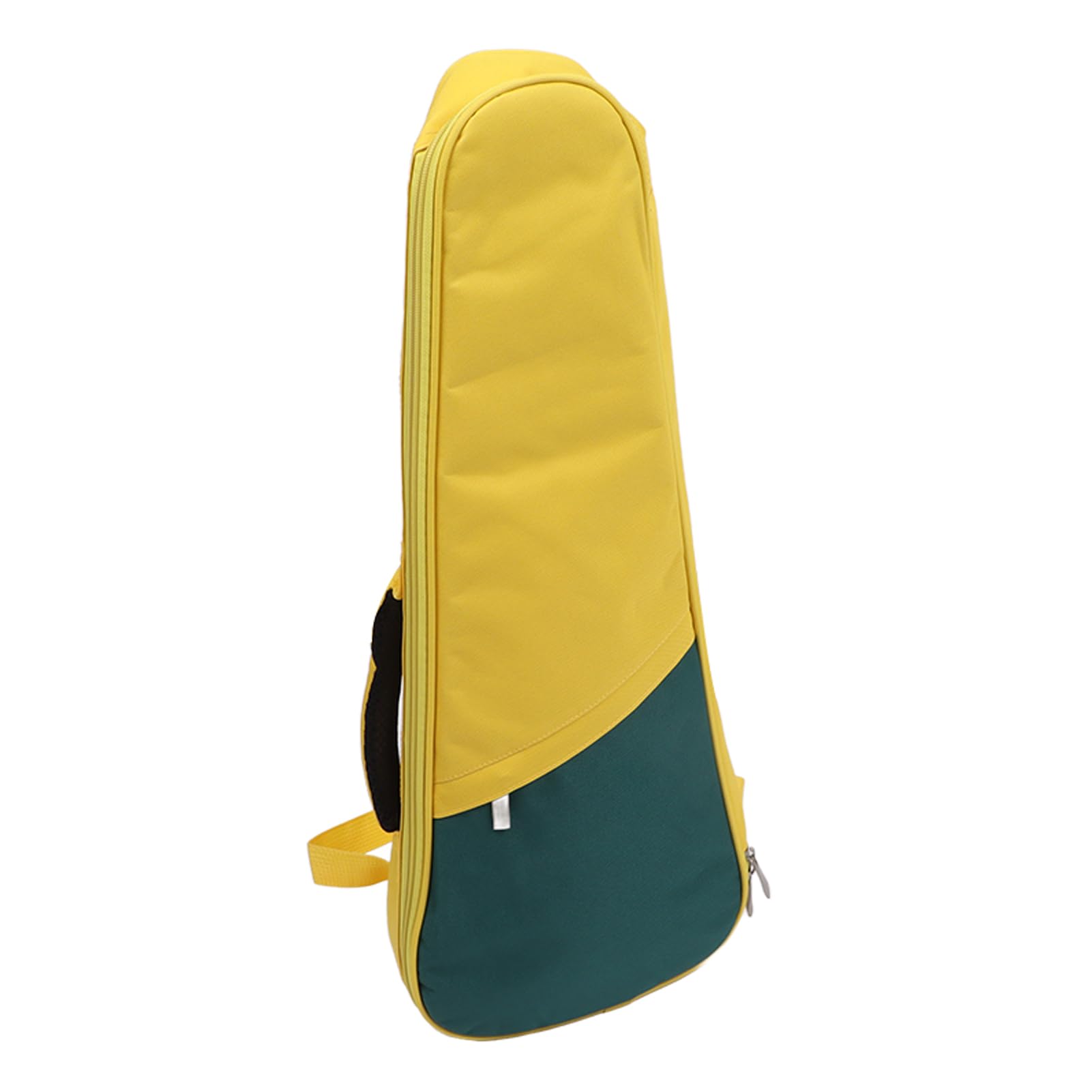 Keenso Zaino Imbottito per Ukulele con Spallacci Regolabili per Ukulele da 23 Pollici e 24 Pollici, Tessuto Oxford Impermeabile, Resistente e Protettivo (Giallo verde scuro)