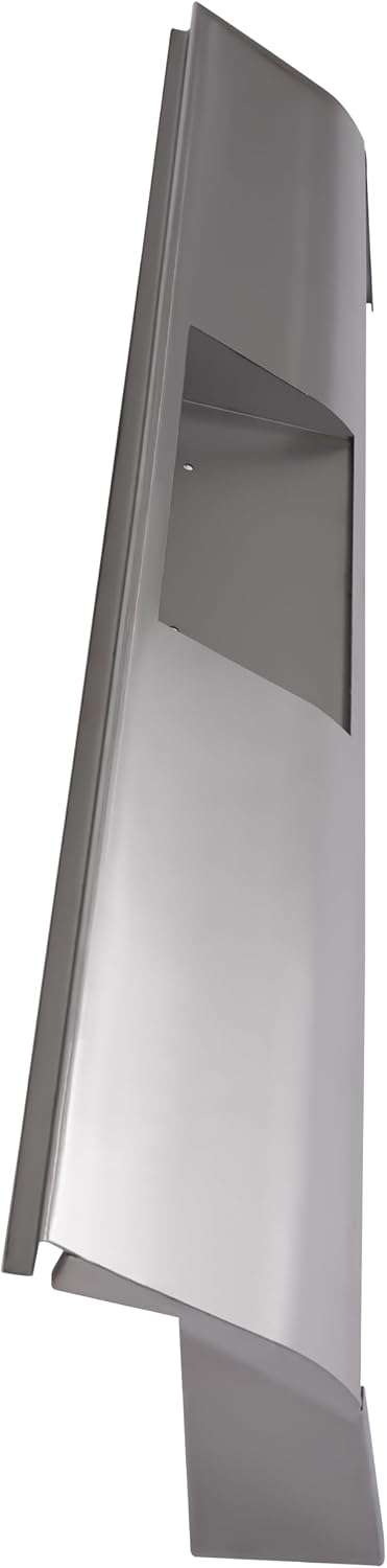 ALMULOO Rear Bumper Roll Pan Compatible with 1947-1953 Chevy Chevrolet (First Series) 1947-1953 GMC Pick-Up & Panel Truck with License Plate Box Steel