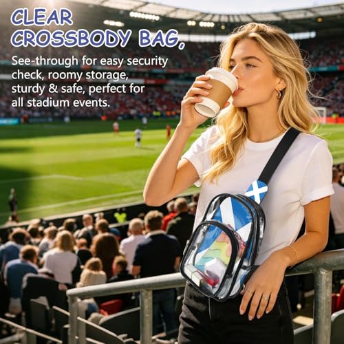 Sac banane transparent GuoChe avec sangle réglable et plusieurs compartiments pratiques - 5